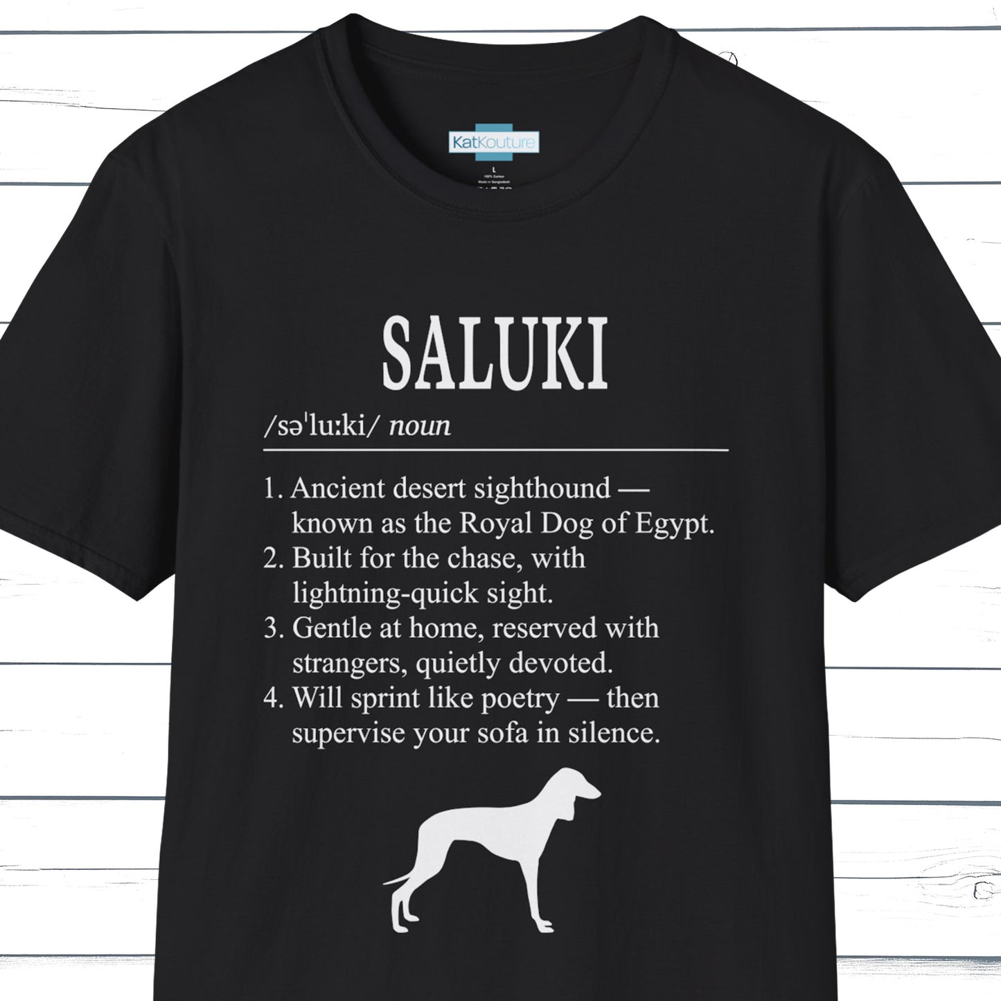 Saluki Definition T-Shirt Dictionary Dogs Collection