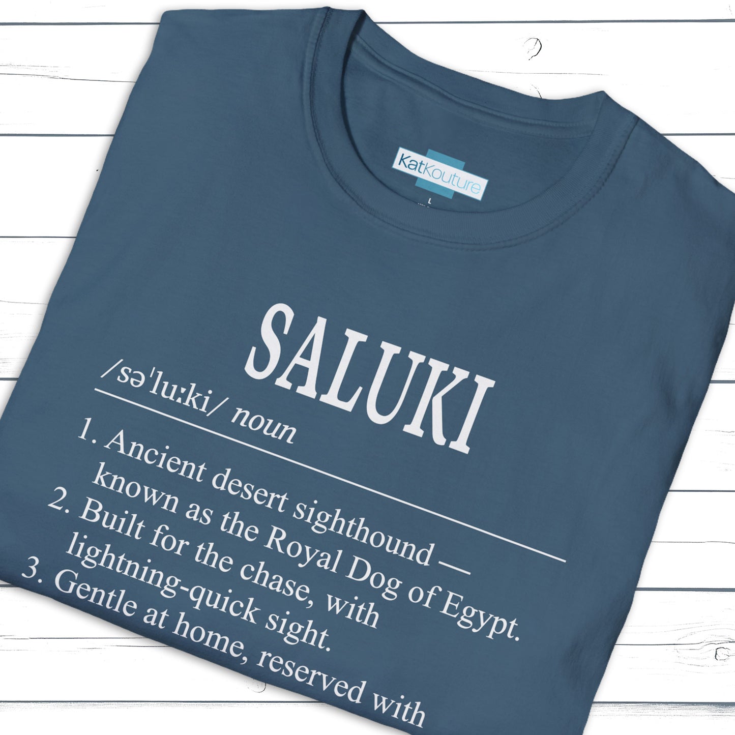 Saluki Definition T-Shirt Dictionary Dogs Collection