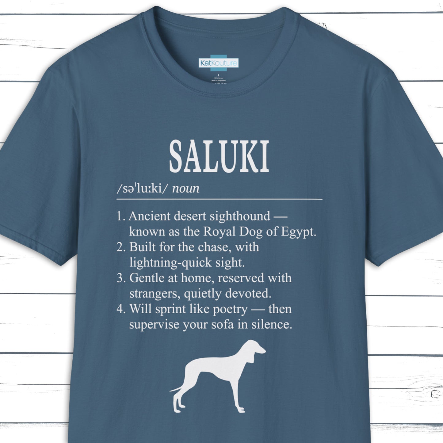 Saluki Definition T-Shirt Dictionary Dogs Collection