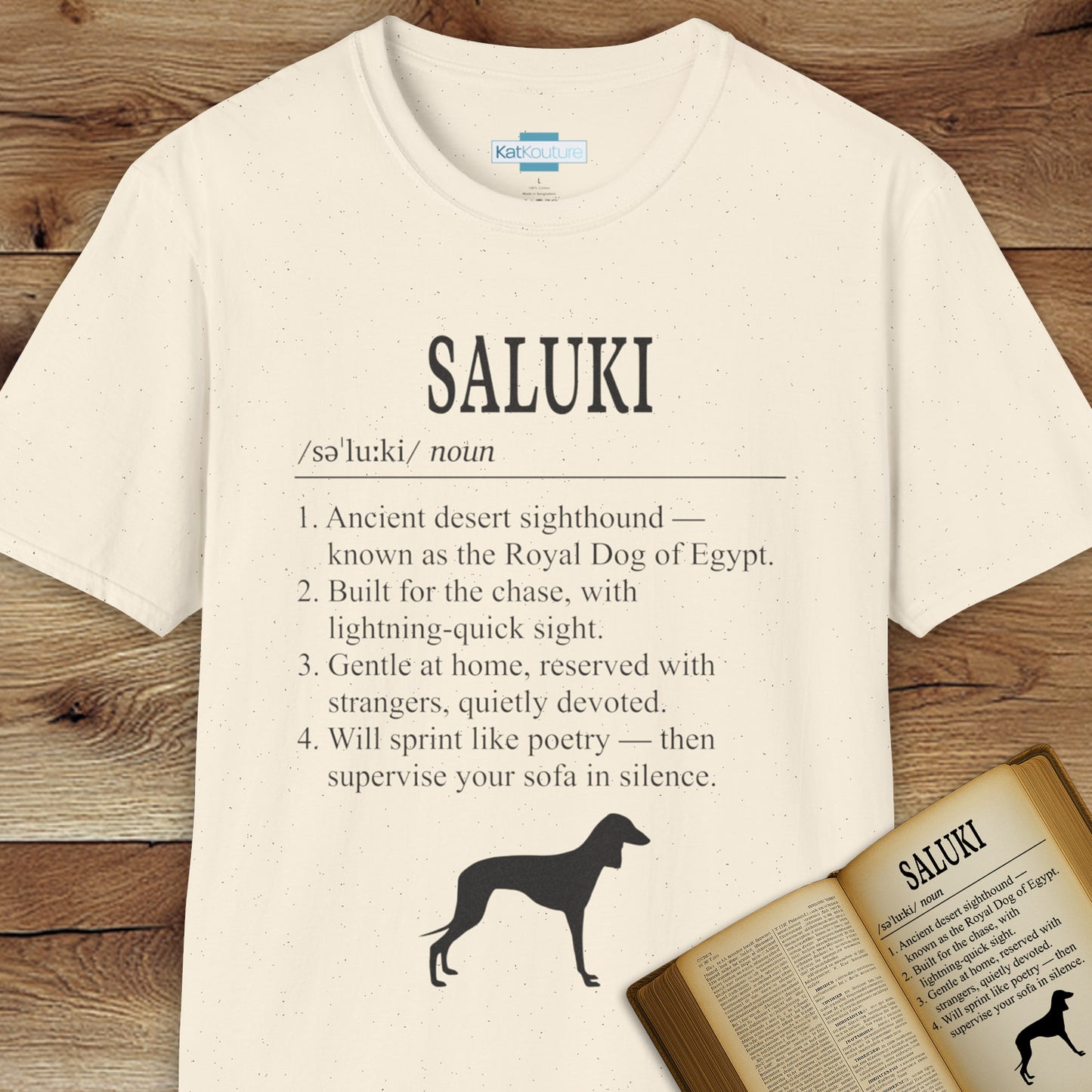 Saluki Definition T-Shirt Dictionary Dogs Collection
