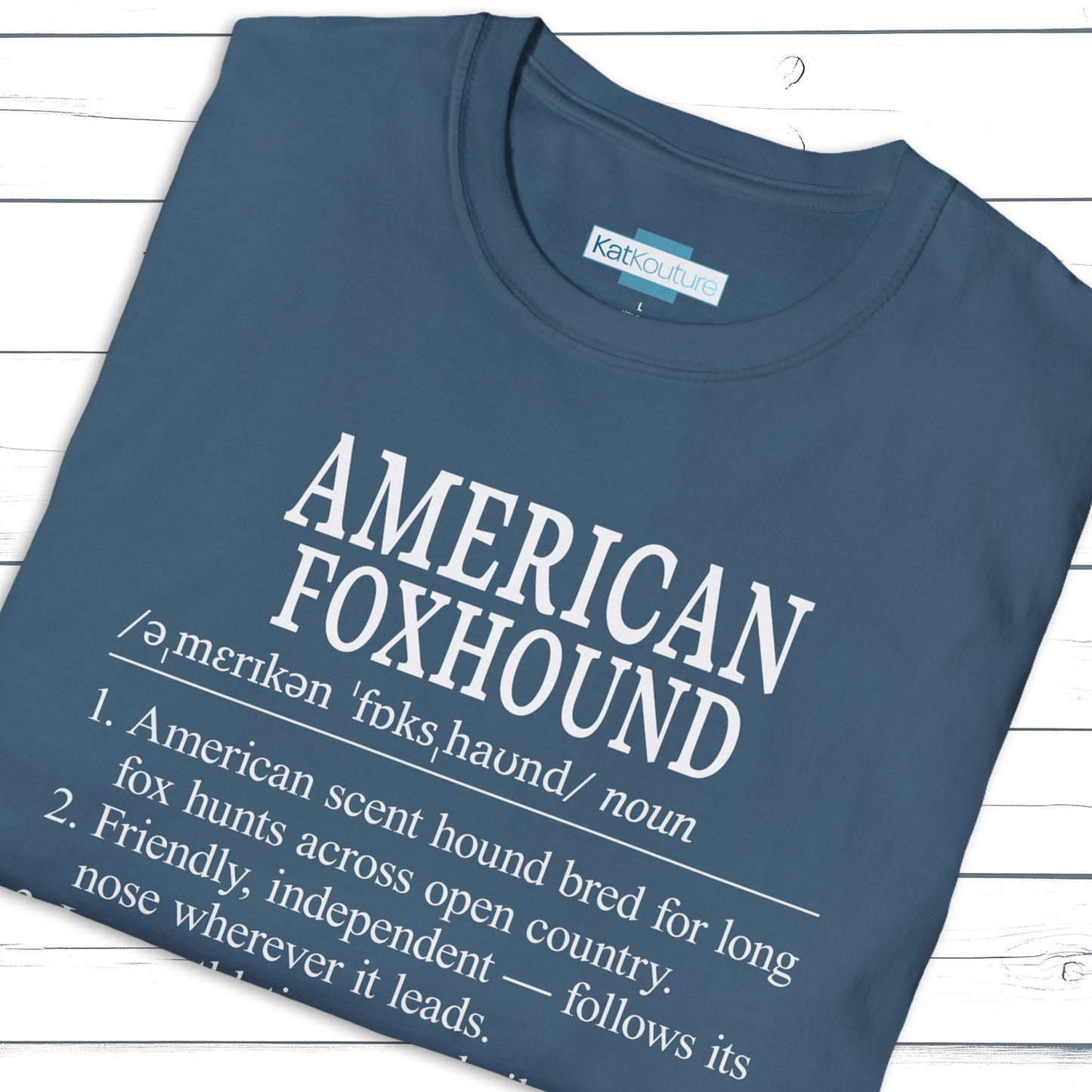 American Foxhound Definition T-Shirt Dictionary Dogs Collection