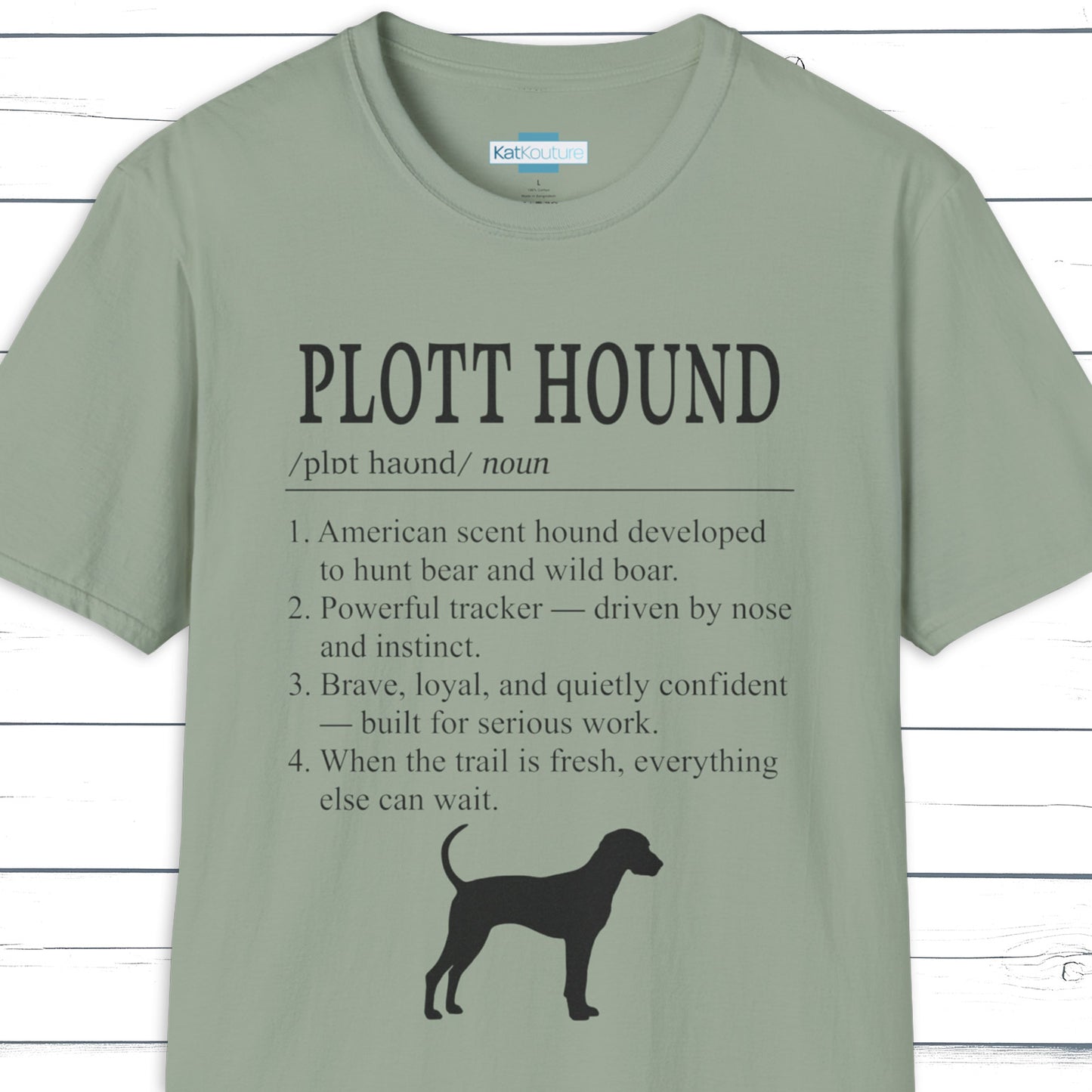 Plott Hound Definition T-Shirt Dictionary Dogs Collection
