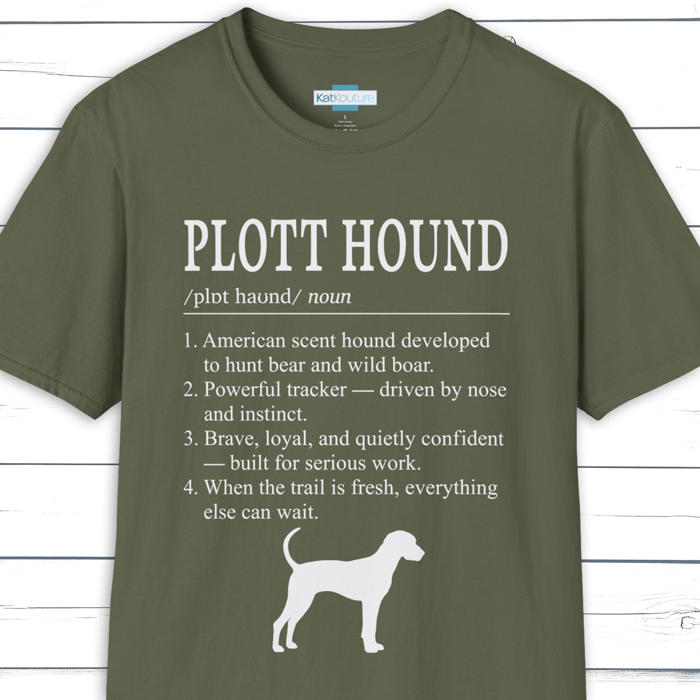 Plott Hound Definition T-Shirt Dictionary Dogs Collection