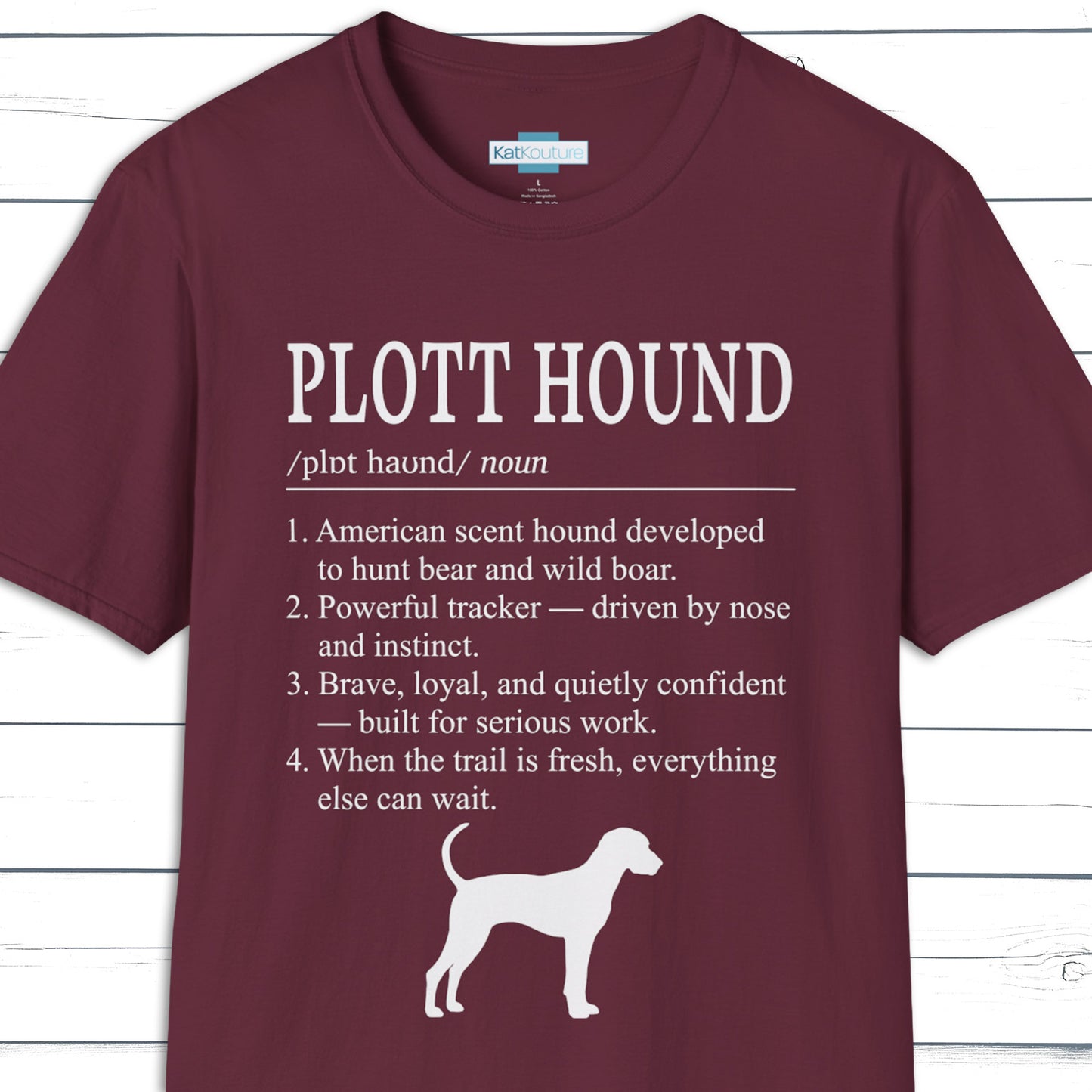 Plott Hound Definition T-Shirt Dictionary Dogs Collection