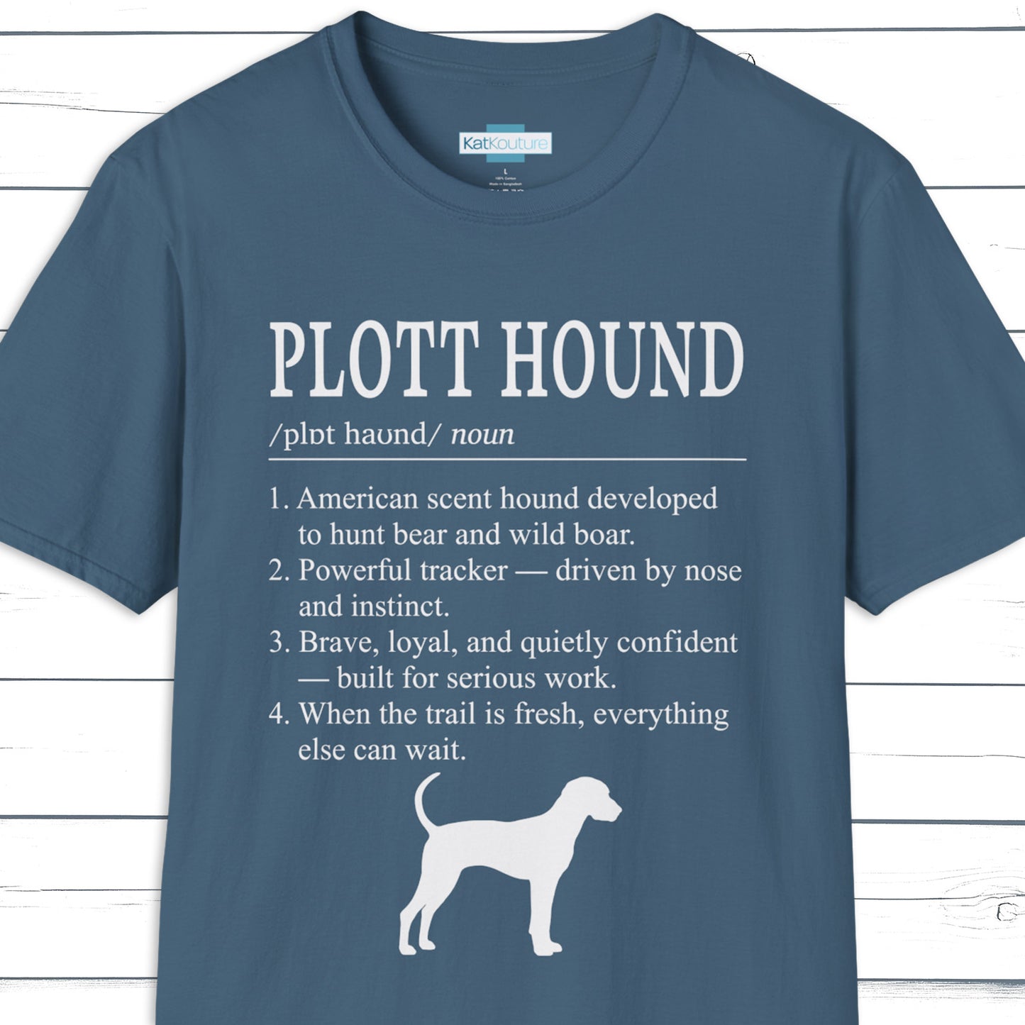 Plott Hound Definition T-Shirt Dictionary Dogs Collection
