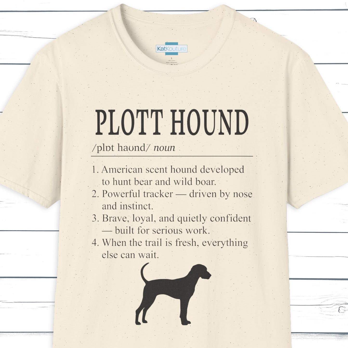 Plott Hound Definition T-Shirt Dictionary Dogs Collection