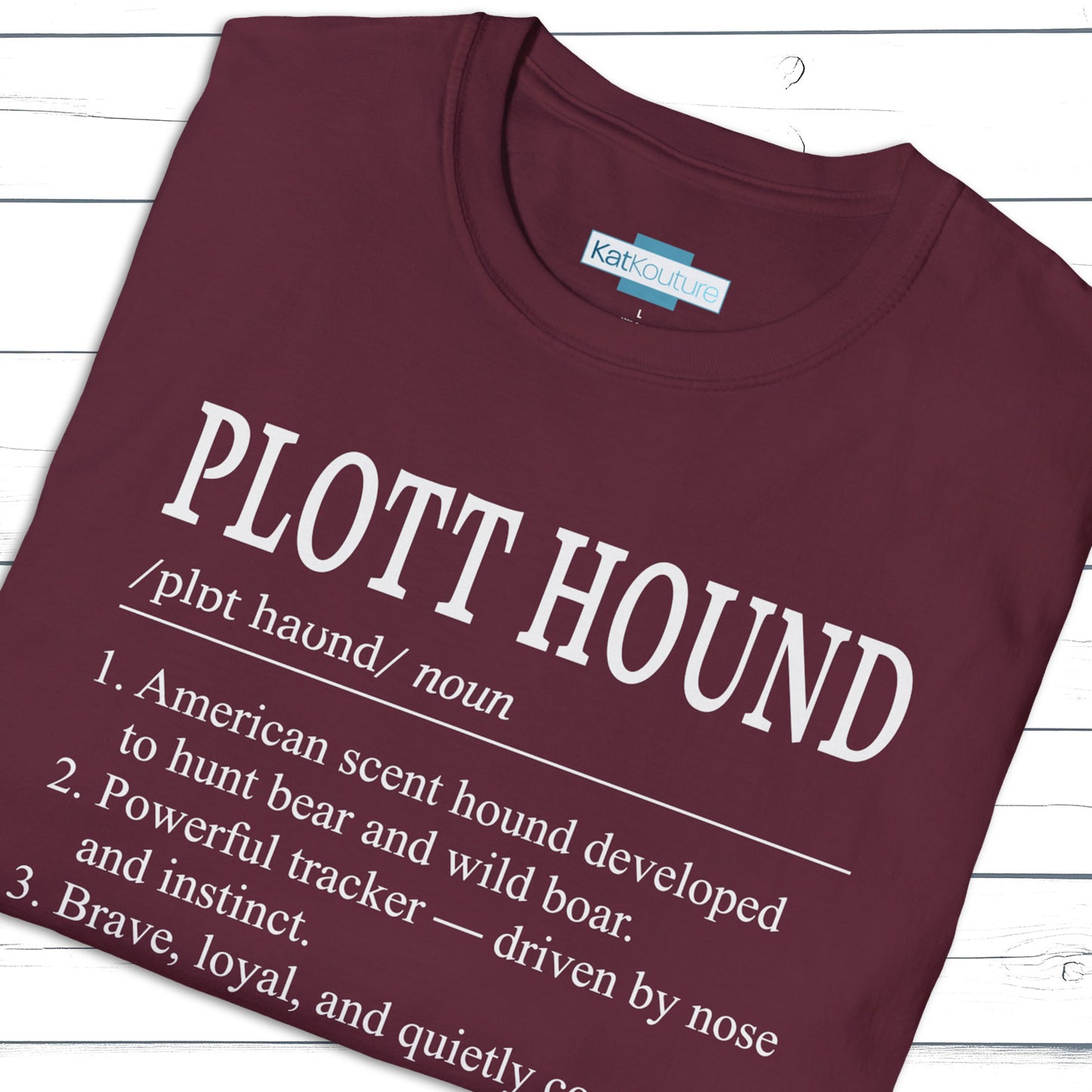 Plott Hound Definition T-Shirt Dictionary Dogs Collection