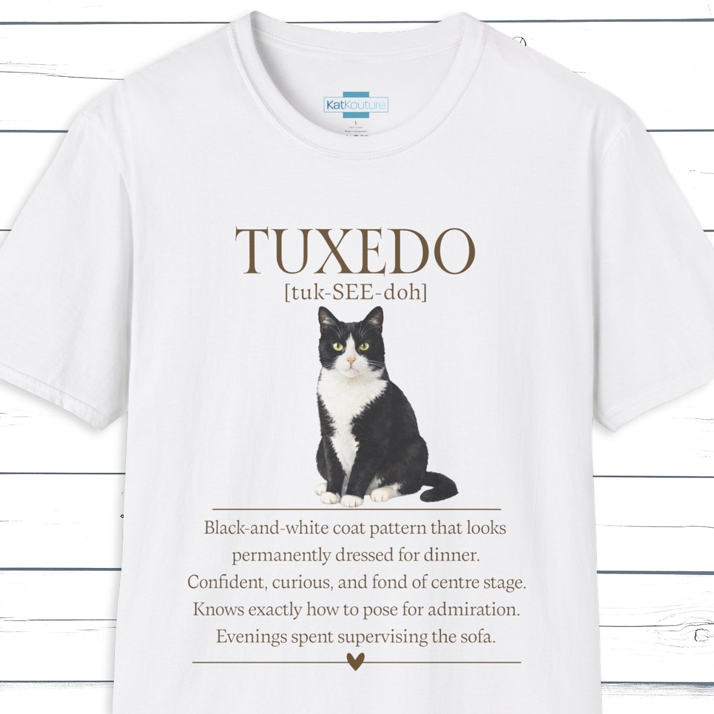 Tuxedo Cat Definition T-Shirt – Cat Chronicles