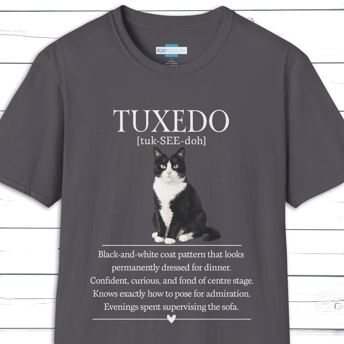 Tuxedo Cat Definition T-Shirt – Cat Chronicles