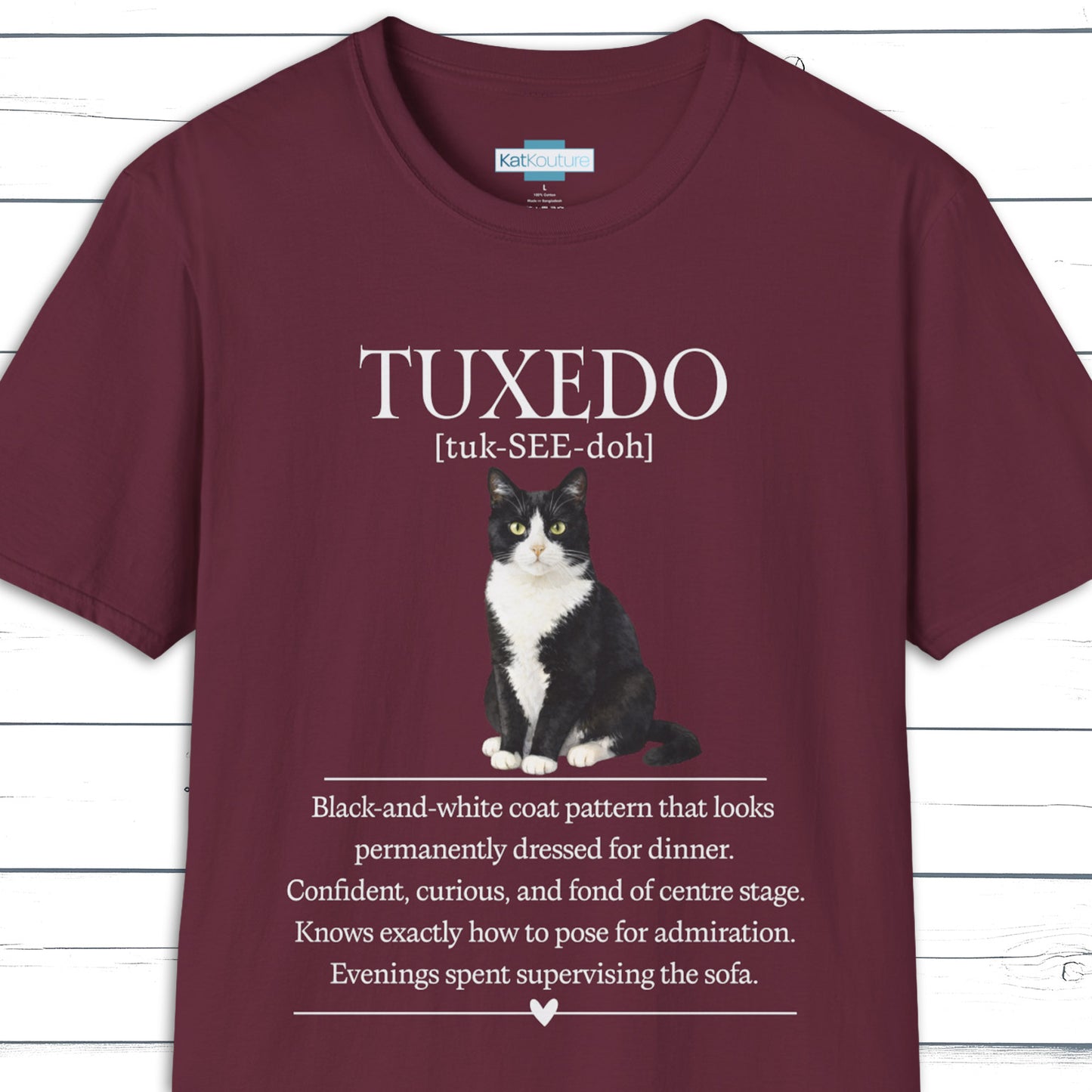 Tuxedo Cat Definition T-Shirt – Cat Chronicles