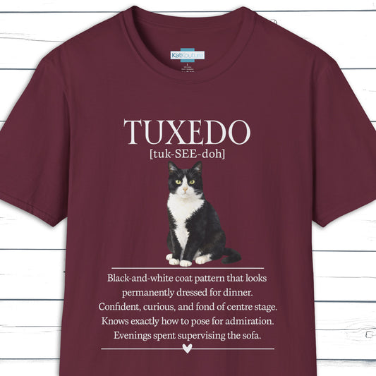 Tuxedo Cat Definition T-Shirt – Cat Chronicles