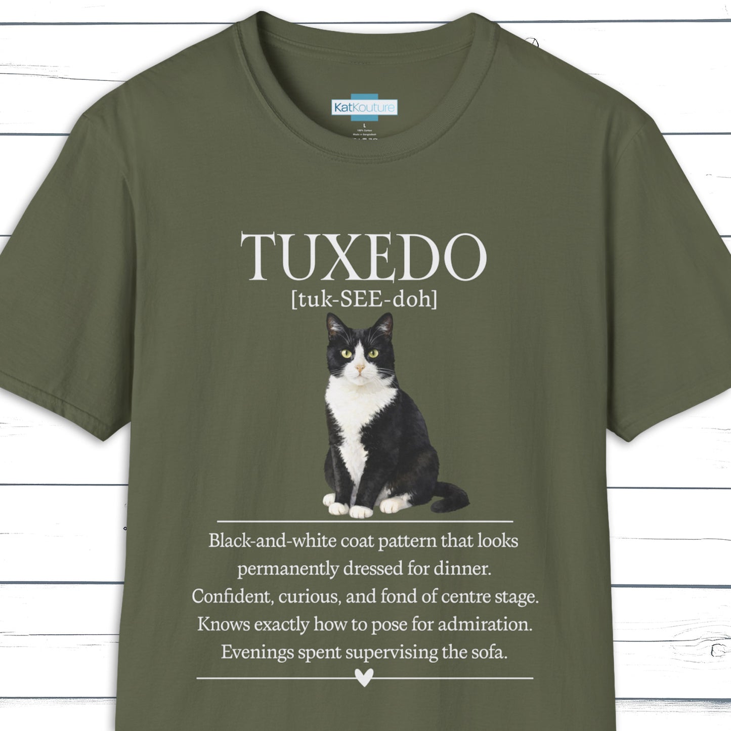 Tuxedo Cat Definition T-Shirt – Cat Chronicles