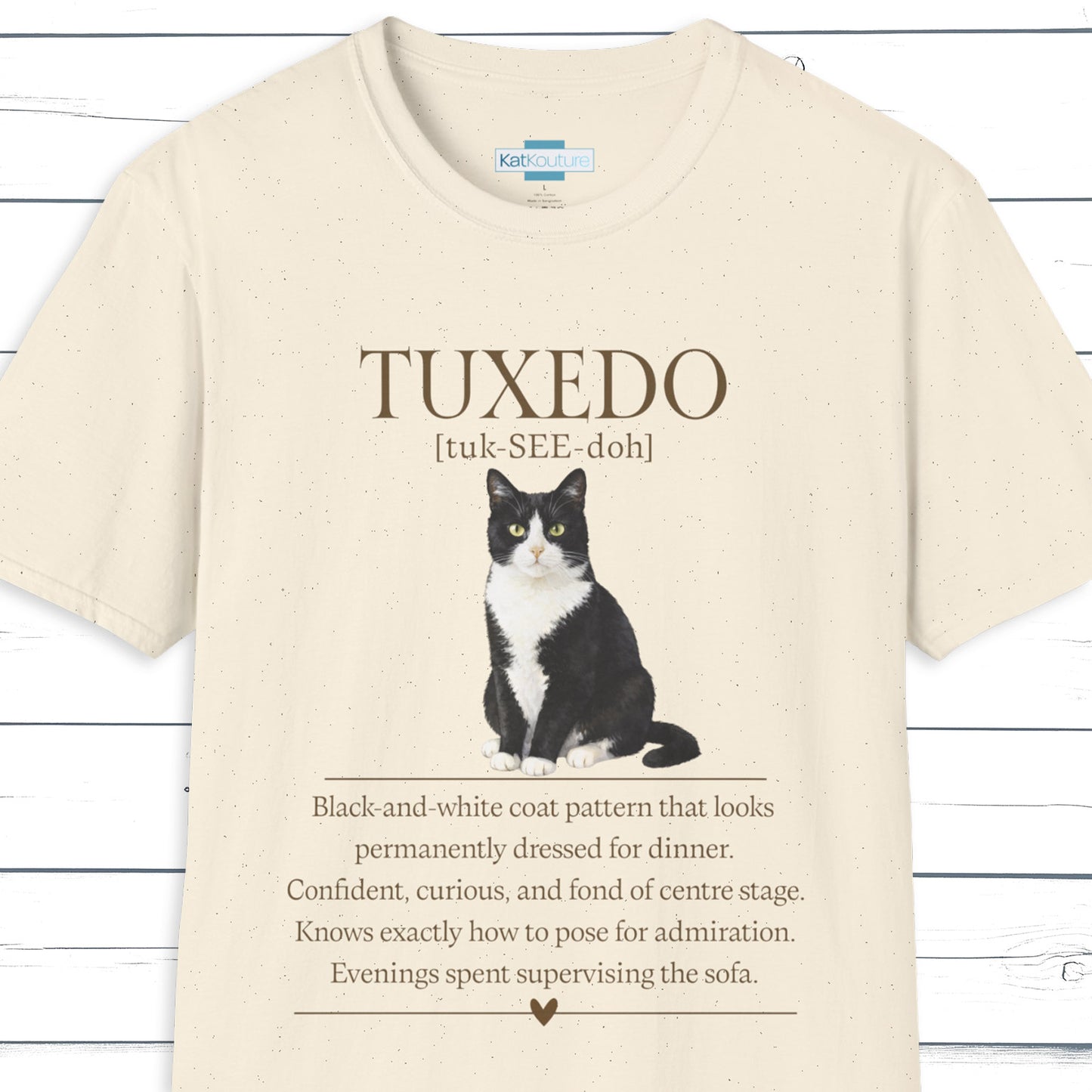 Tuxedo Cat Definition T-Shirt – Cat Chronicles