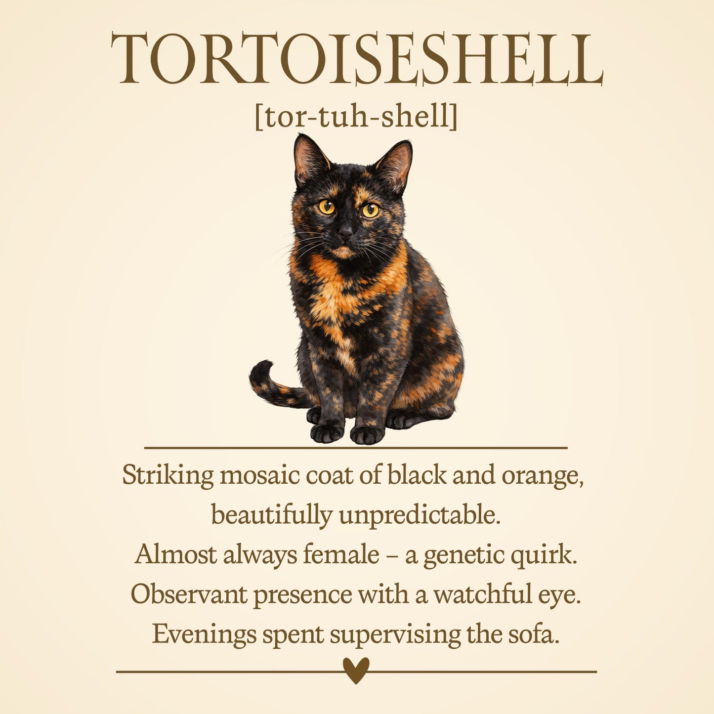 Tortoiseshell Cat Definition T-Shirt – Cat Chronicles