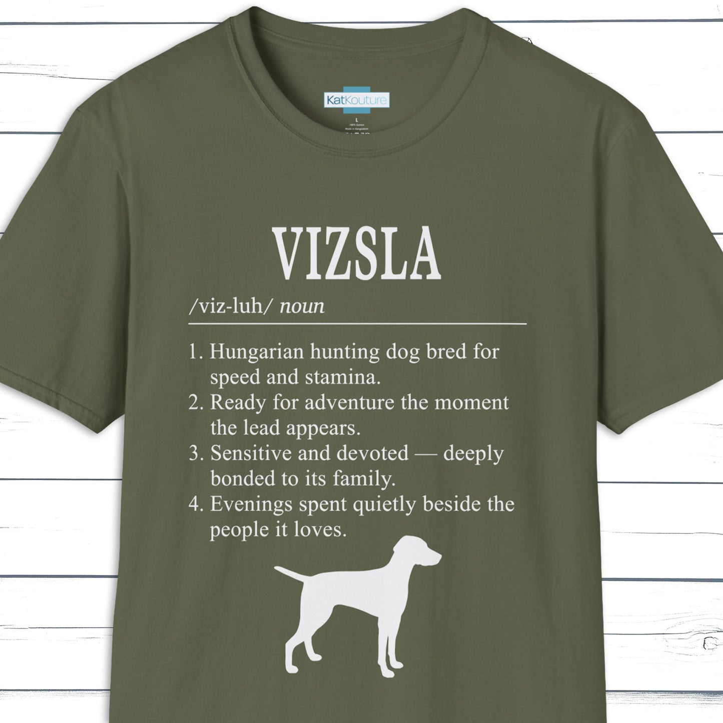 Vizsla Definition T-Shirt  Dictionary Dogs Collection