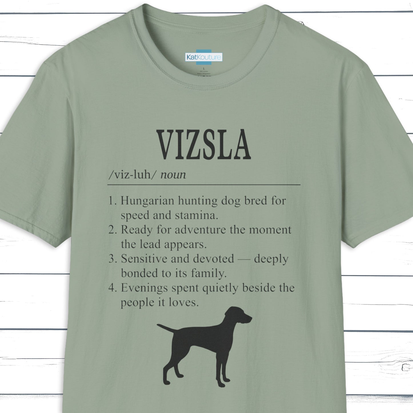 Vizsla Definition T-Shirt  Dictionary Dogs Collection