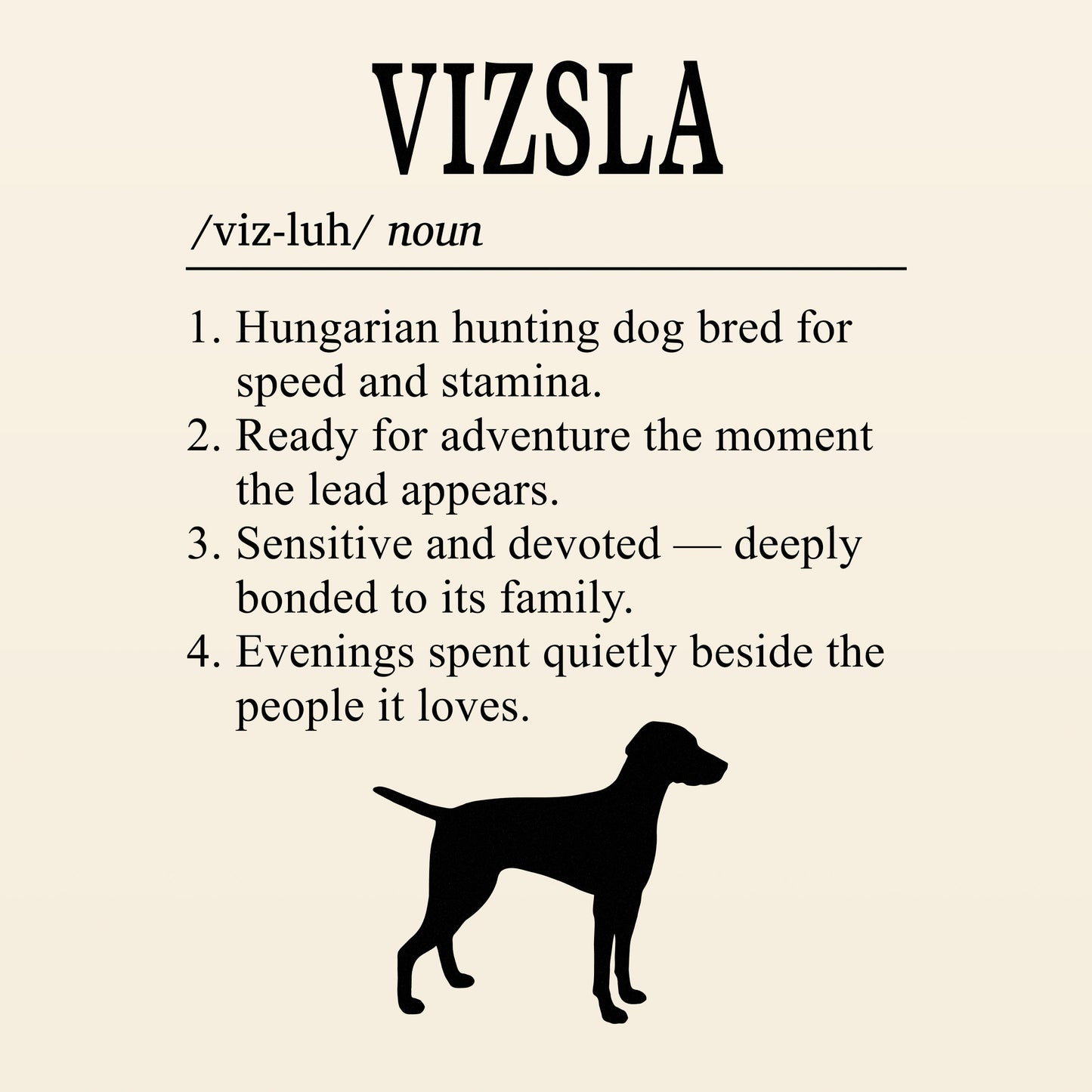 Vizsla Definition T-Shirt  Dictionary Dogs Collection