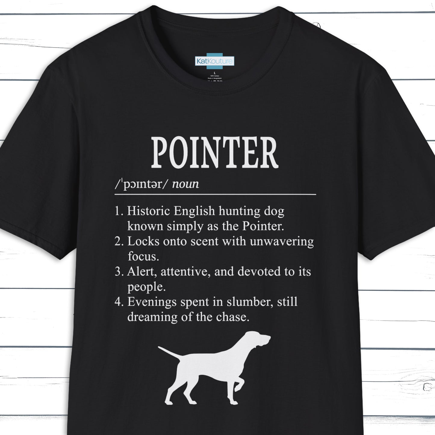 Pointer Definition T-Shirt Dictionary Dogs Collection