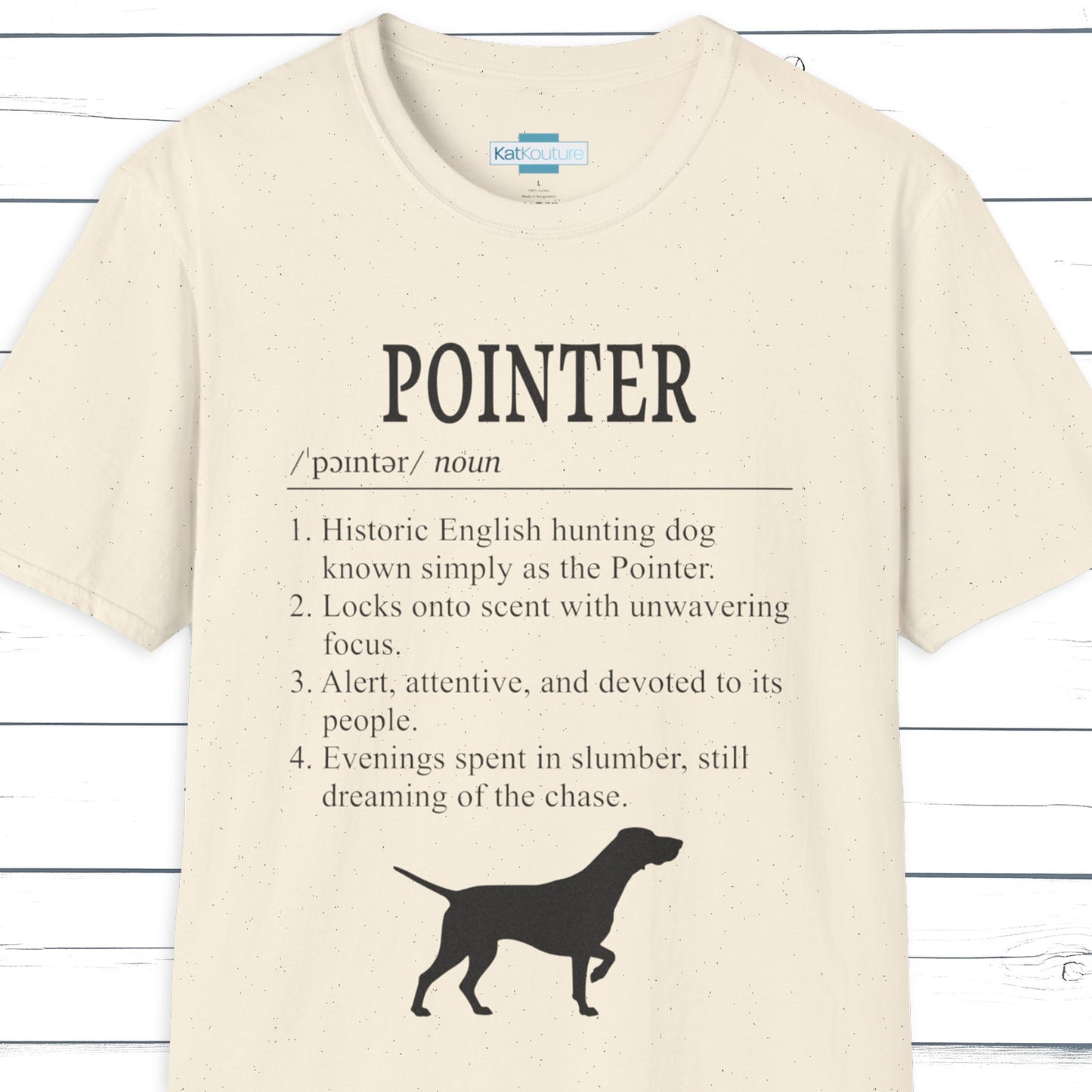 Pointer Definition T-Shirt Dictionary Dogs Collection