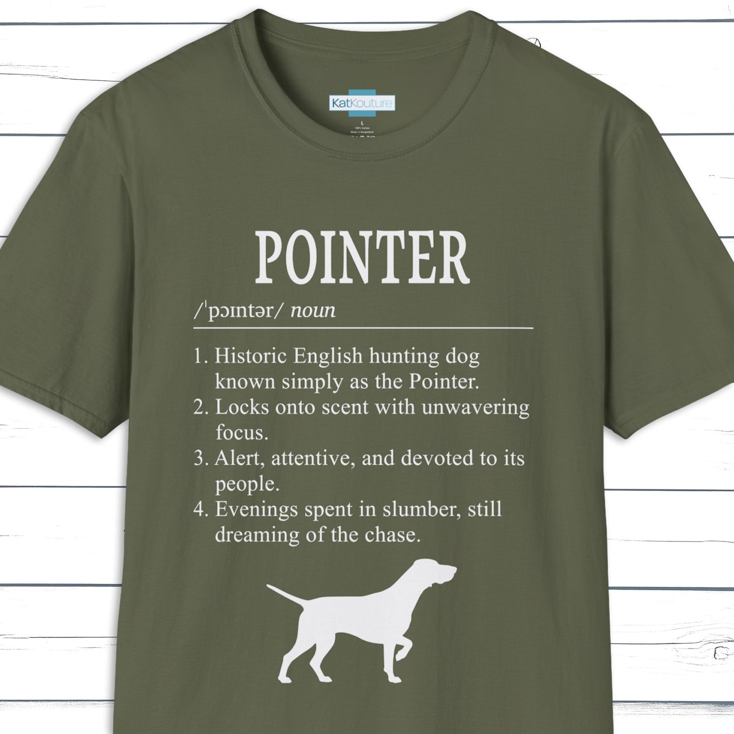 Pointer Definition T-Shirt Dictionary Dogs Collection