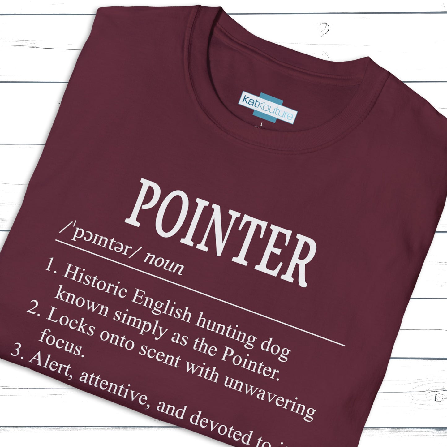 Pointer Definition T-Shirt Dictionary Dogs Collection