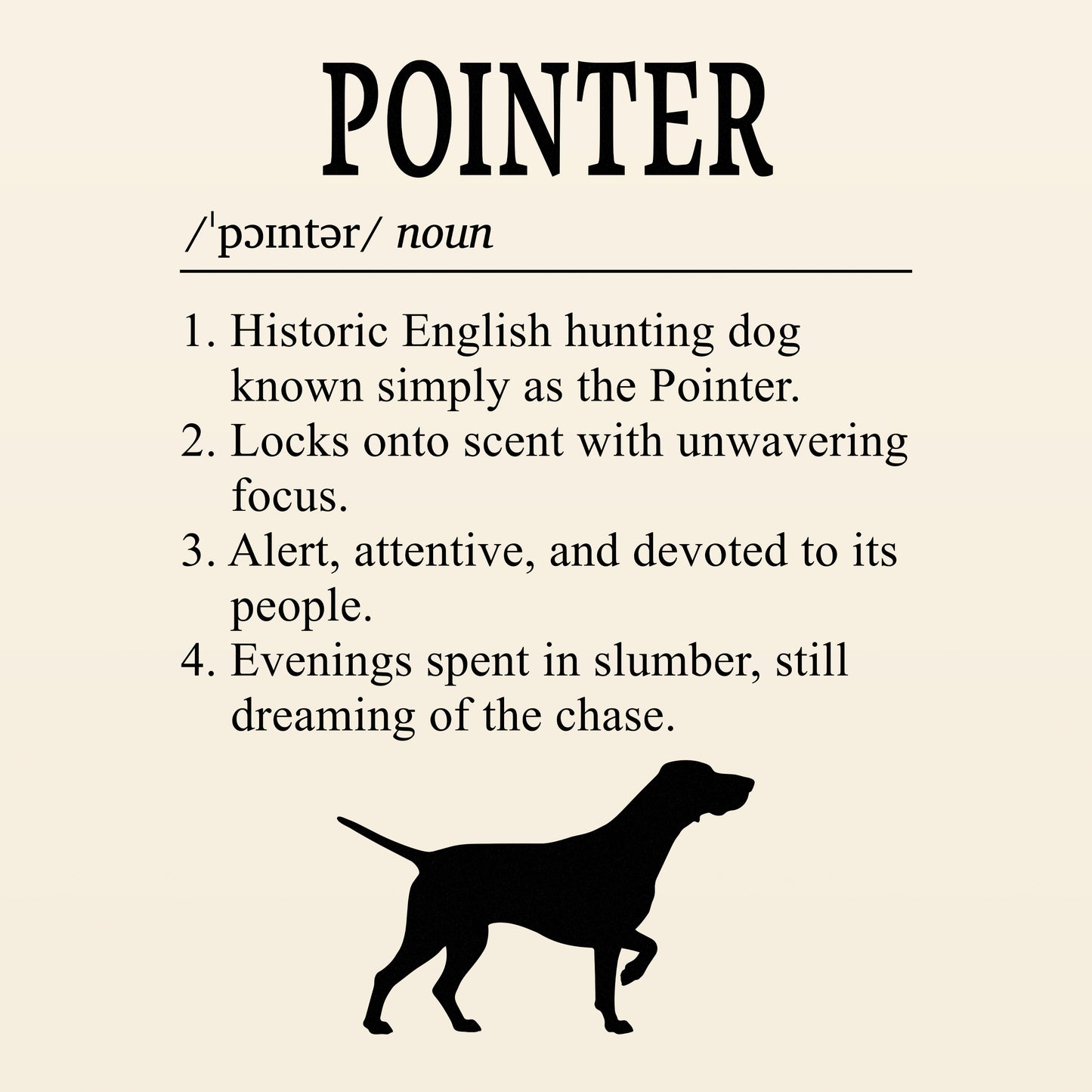 Pointer Definition T-Shirt Dictionary Dogs Collection