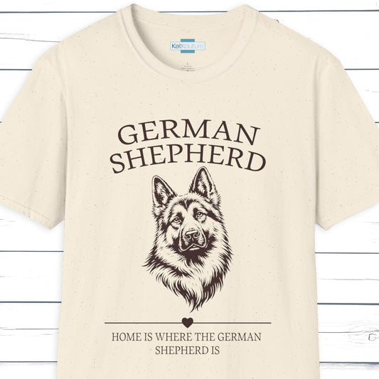German Shepherd T-Shirt – Home Is Where The German Shepherd Is