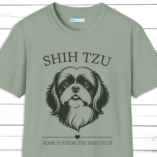 Shih Tzu T-Shirt – Home Is Where The Shih Tzu Is
