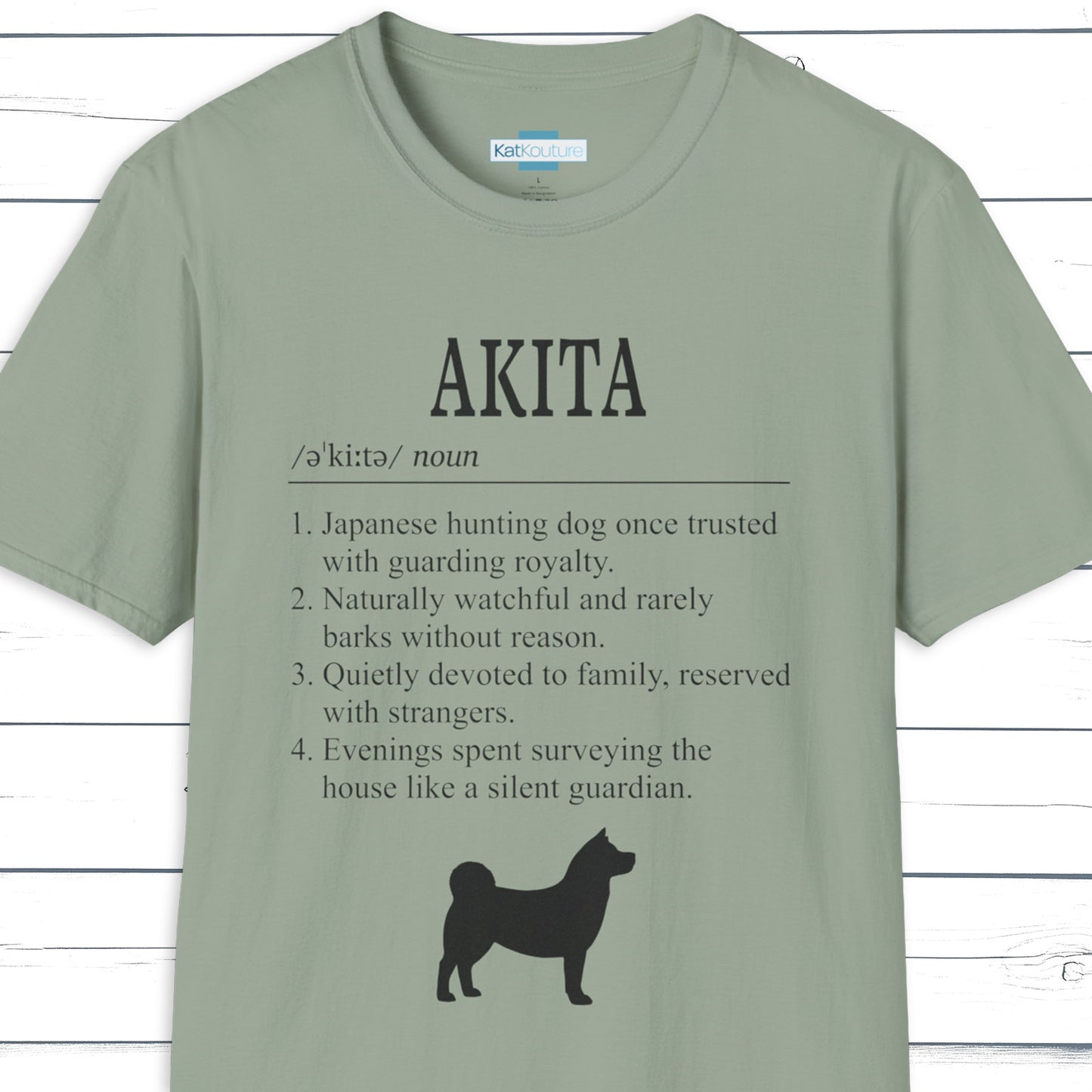 Akita Definition T-Shirt Dictionary Dogs Collection