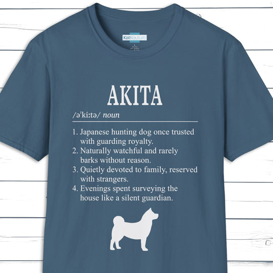Akita Definition T-Shirt Dictionary Dogs Collection