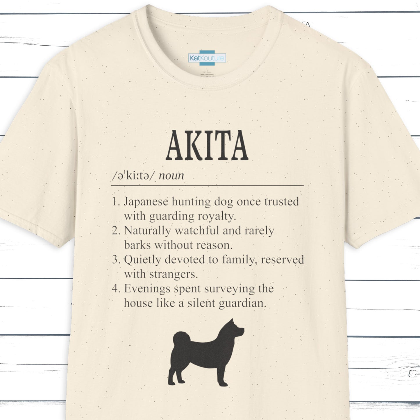 Akita Definition T-Shirt Dictionary Dogs Collection