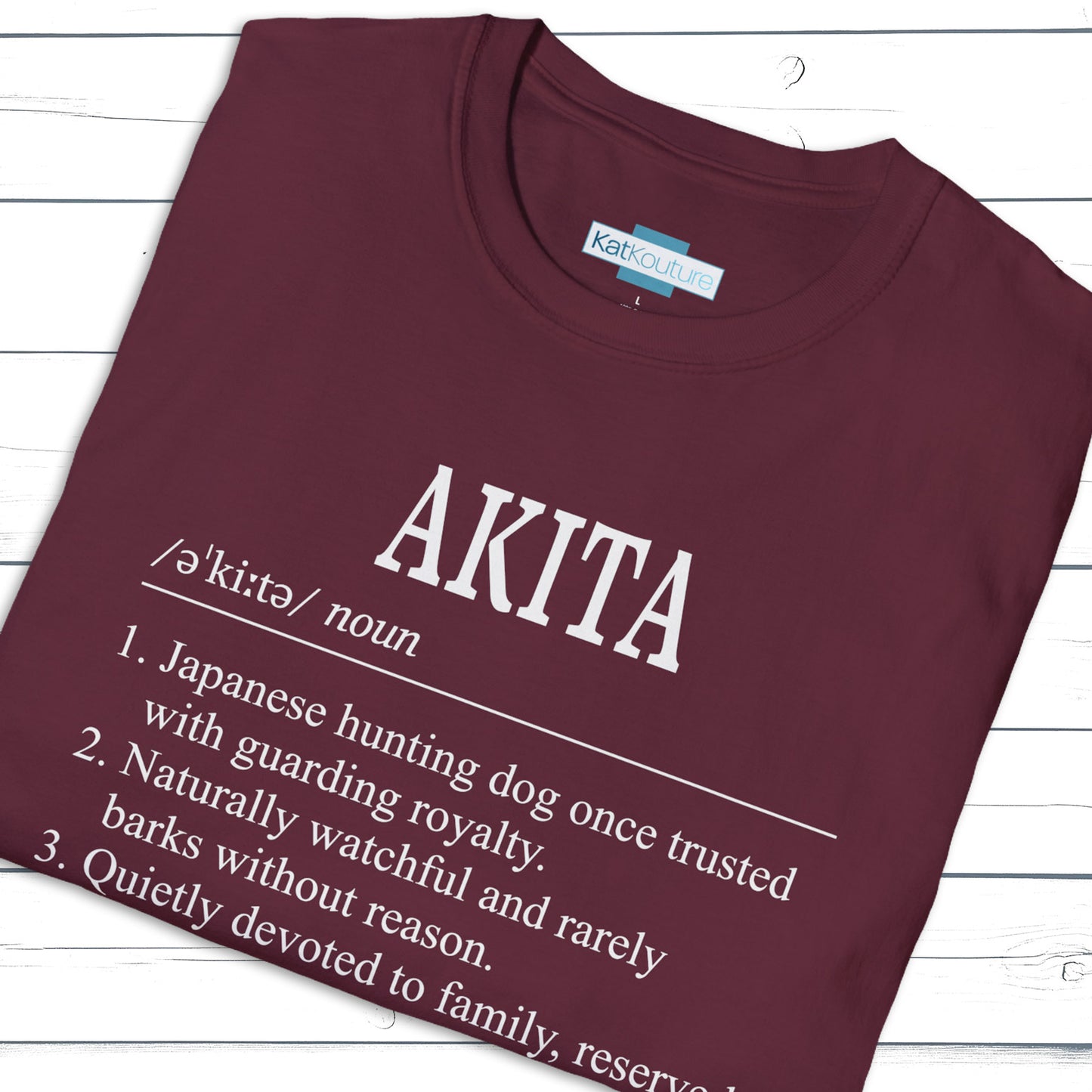 Akita Definition T-Shirt Dictionary Dogs Collection