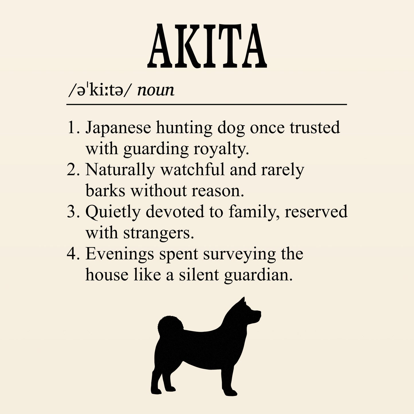 Akita Definition T-Shirt Dictionary Dogs Collection