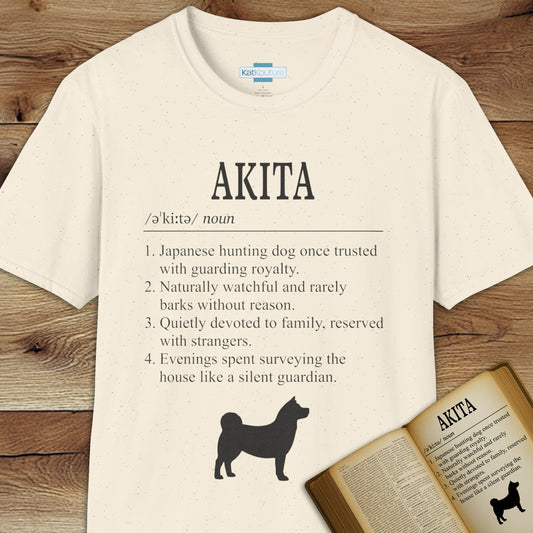 Akita Definition T-Shirt Dictionary Dogs Collection