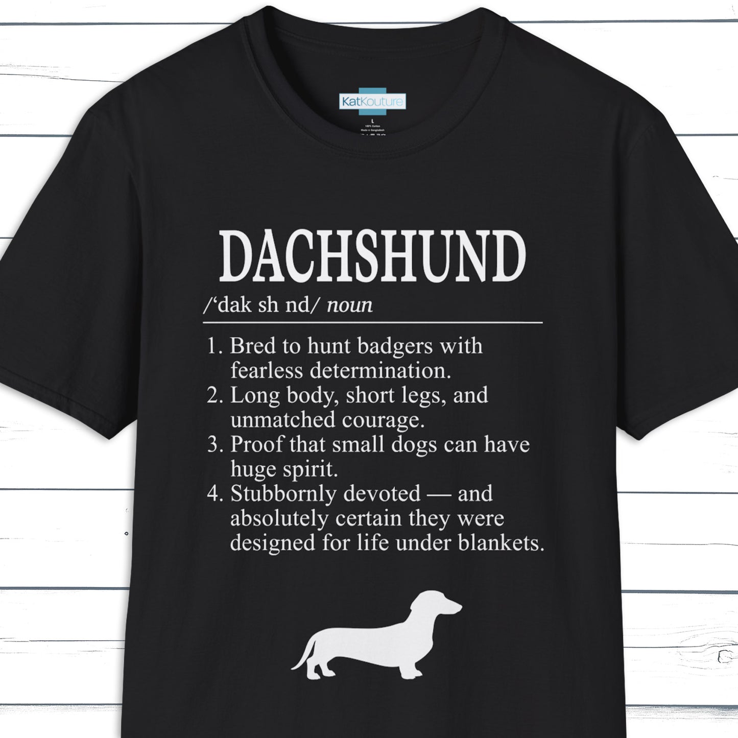 Dachshund Definition T-Shirt Dictionary Dogs Collection