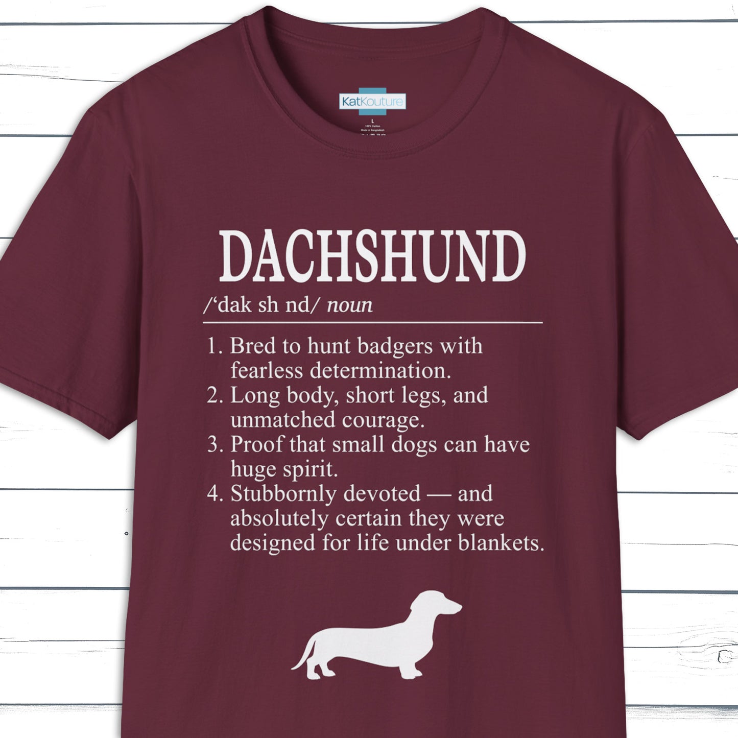 Dachshund Definition T-Shirt Dictionary Dogs Collection