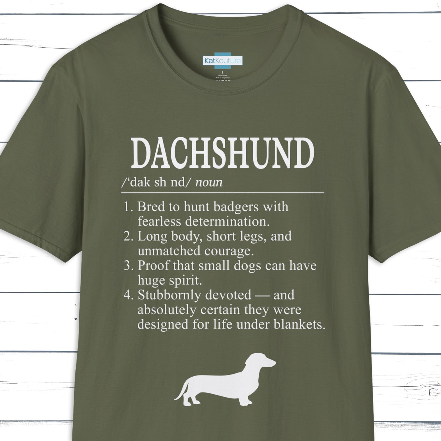 Dachshund Definition T-Shirt Dictionary Dogs Collection