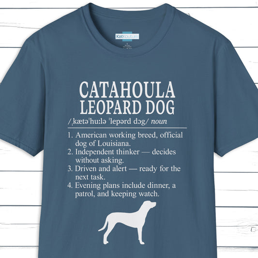 Catahoula Leopard Dog Definition T-Shirt Dictionary Dogs Collection