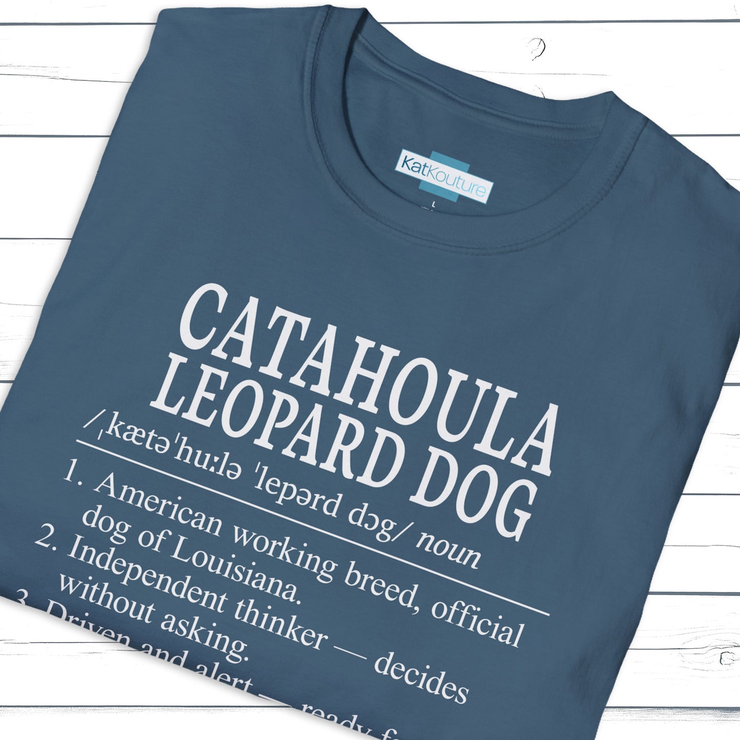 Catahoula Leopard Dog Definition T-Shirt Dictionary Dogs Collection