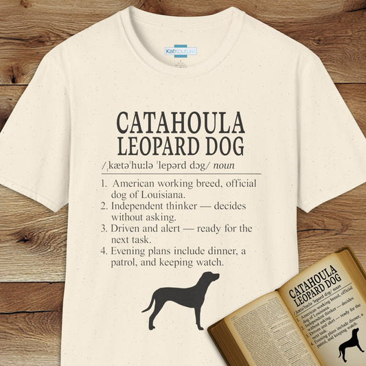 Catahoula Leopard Dog Definition T-Shirt Dictionary Dogs Collection