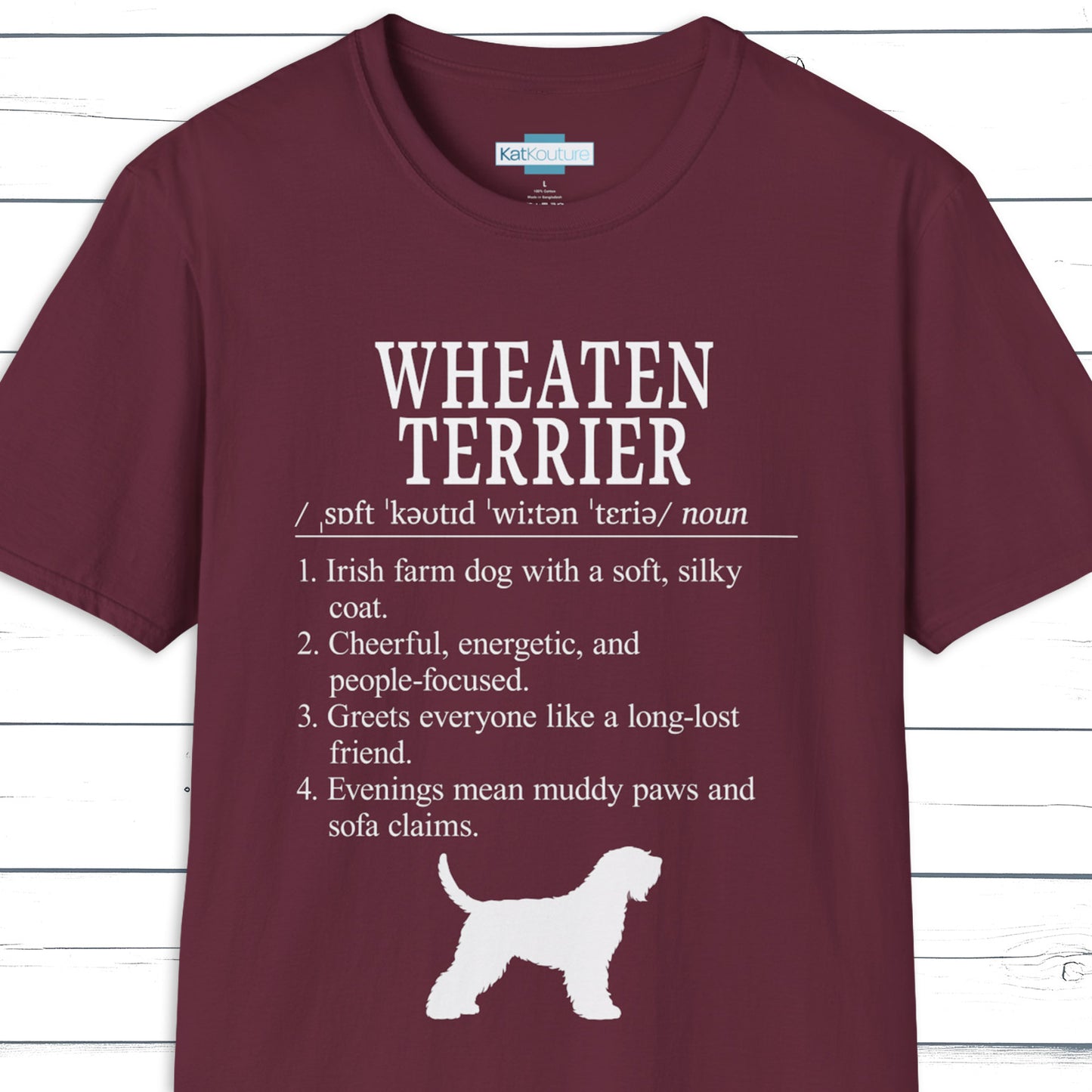 Soft-Coated Wheaten Terrier Definition T-Shirt Dictionary Dogs Collection