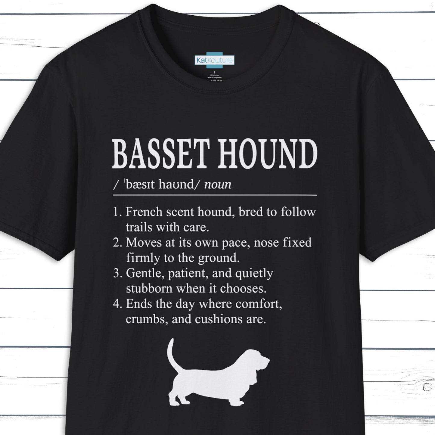 Basset Hound Definition T-Shirt Dictionary Dogs Collection