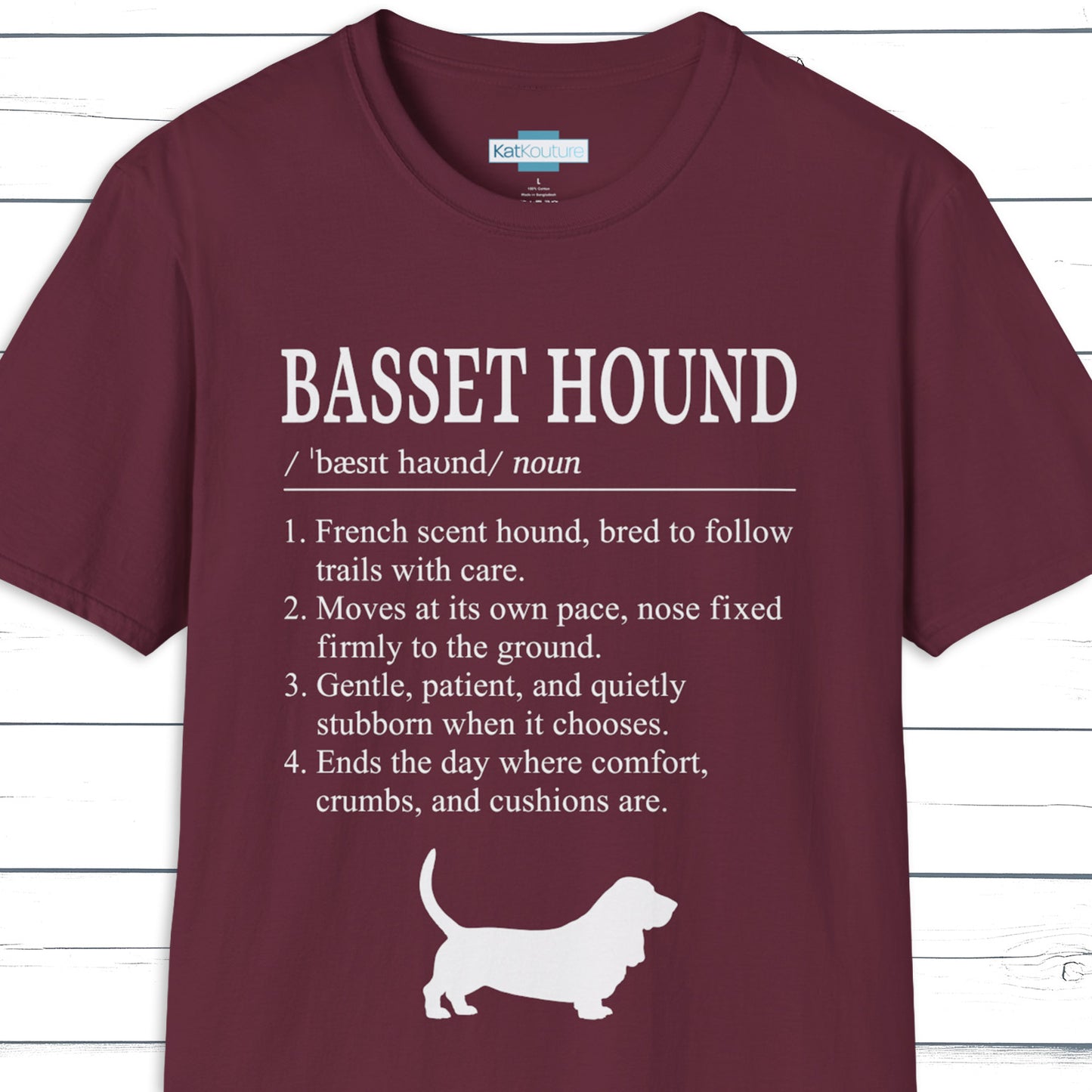 Basset Hound Definition T-Shirt Dictionary Dogs Collection
