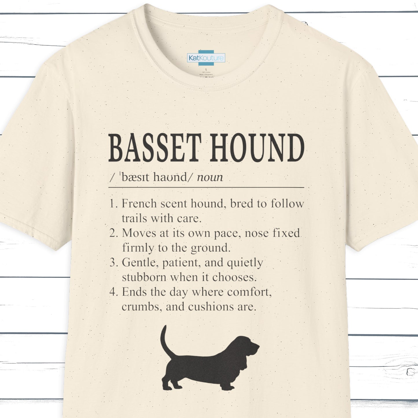 Basset Hound Definition T-Shirt Dictionary Dogs Collection