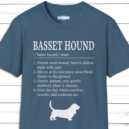 Basset Hound Definition T-Shirt Dictionary Dogs Collection