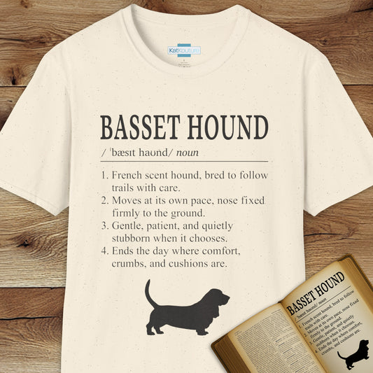 Basset Hound Definition T-Shirt Dictionary Dogs Collection