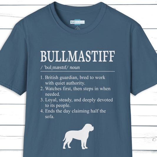 Bullmastiff Definition T-Shirt Dictionary Dogs Collection
