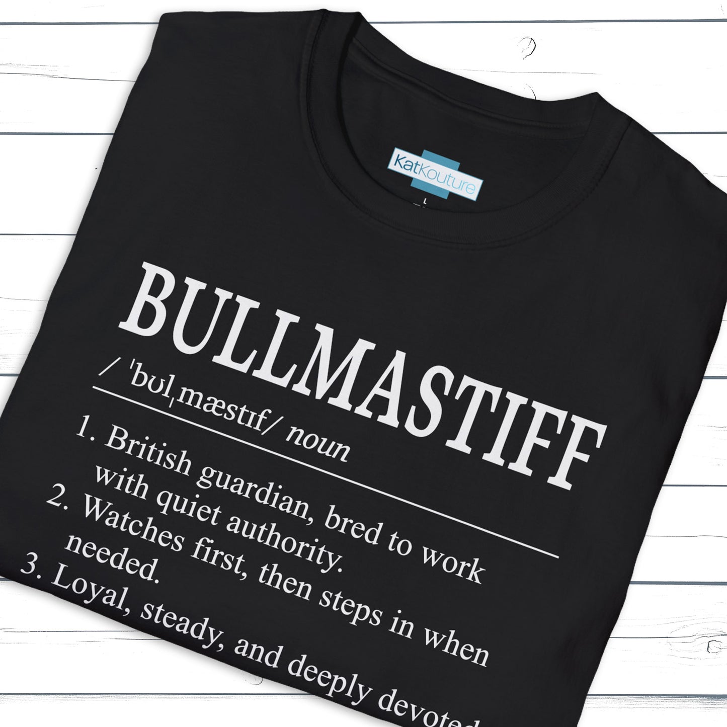 Bullmastiff Definition T-Shirt Dictionary Dogs Collection