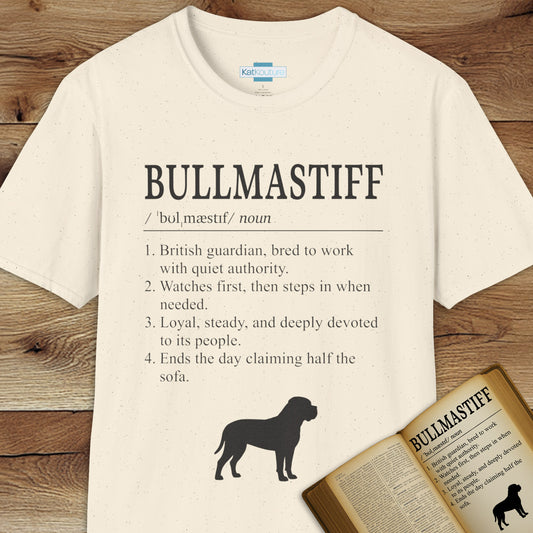 Bullmastiff Definition T-Shirt Dictionary Dogs Collection