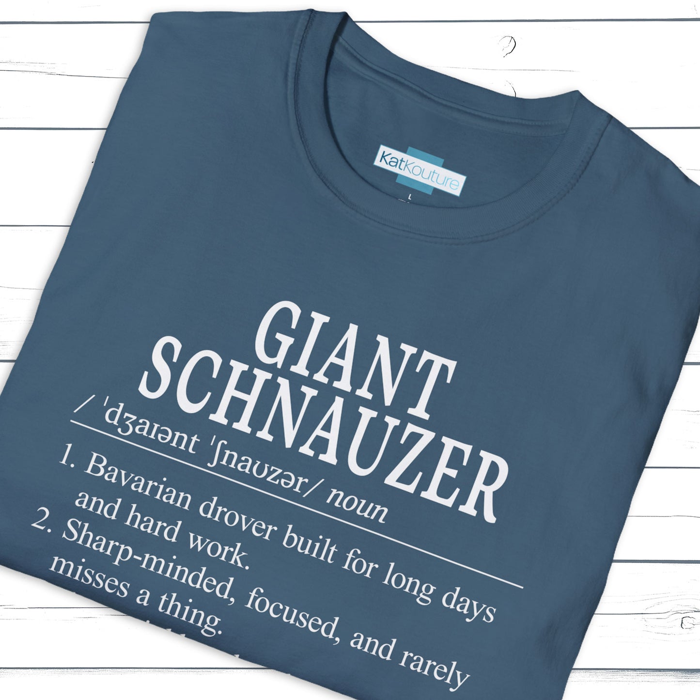 Giant Schnauzer Definition T-Shirt Dictionary Dogs Collection